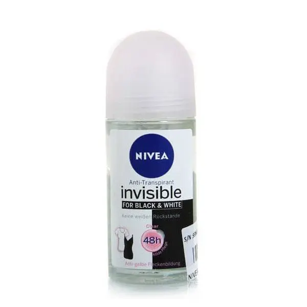 رول ضد تعریق مردانه نیوآ مدل Invisble Black and White حجم 50 میلی لیتر