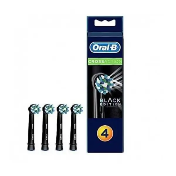 سری مسواک برقی اورال-بی کراس اکشن Black مشکی بسته 4 عددی