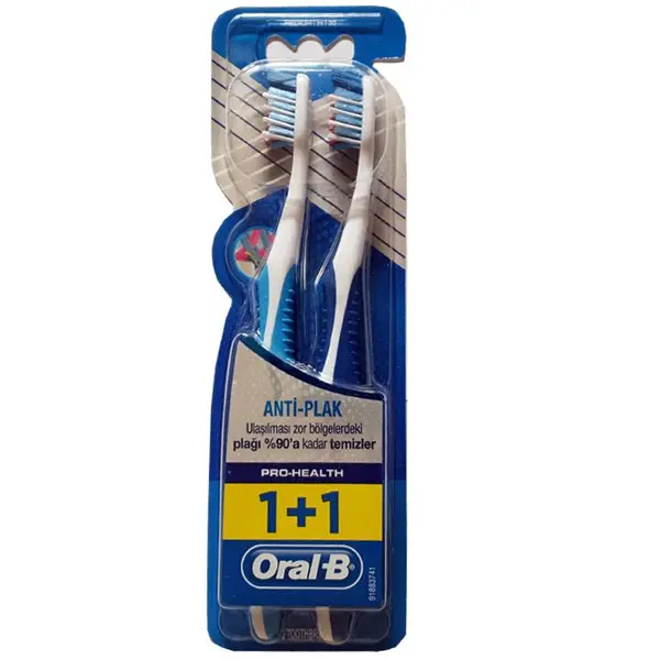 مسواک اورال بی مدل PRO HEALTH تعداد 2 عددی Oral-B