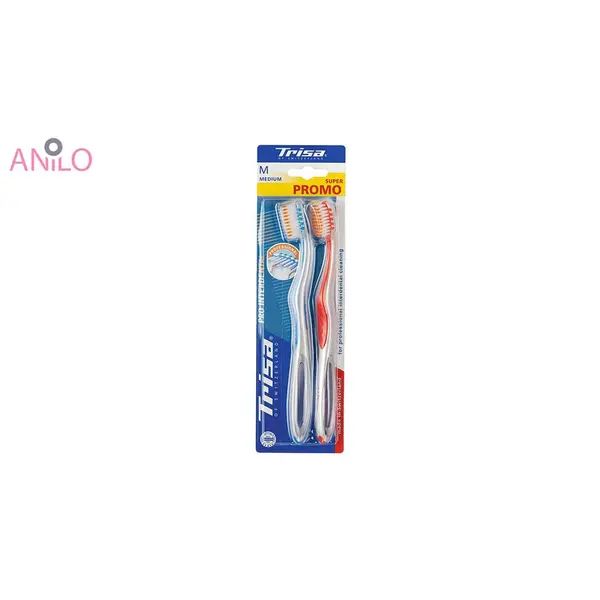 پک دو عددی مسواک تریزا مدل Pro Interdental با برس متوسط