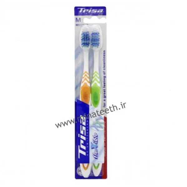 پک دو عددی مسواک تریزا مدل Pro Interdental با برس متوسط