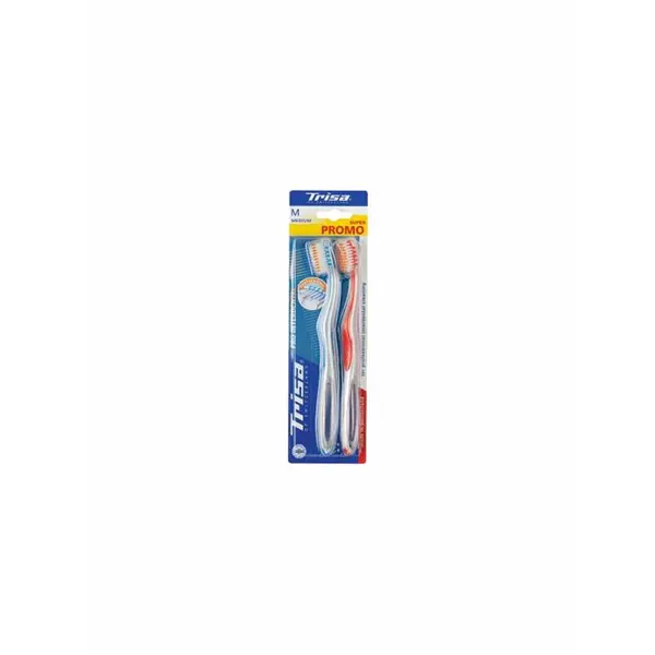 پک دو عددی مسواک تریزا مدل Pro Interdental با برس متوسط