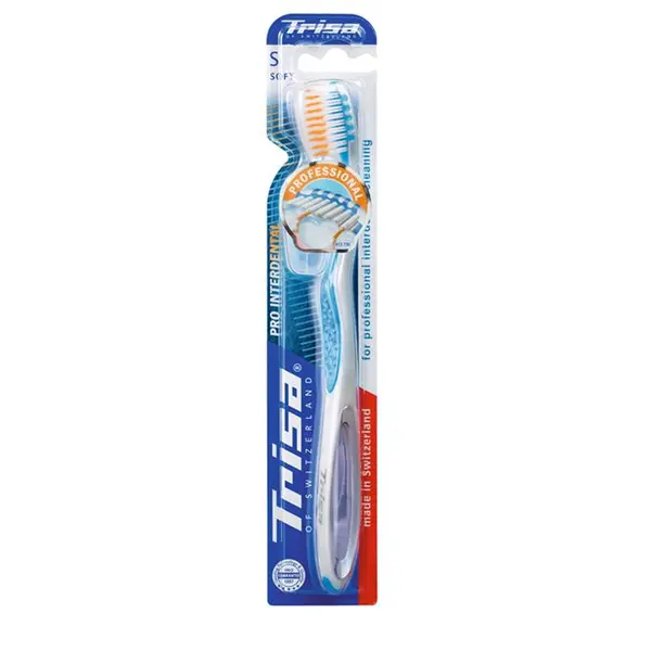 مسواک تریزا مدل Pro Interdental با برس نرم بسته 2 عددی