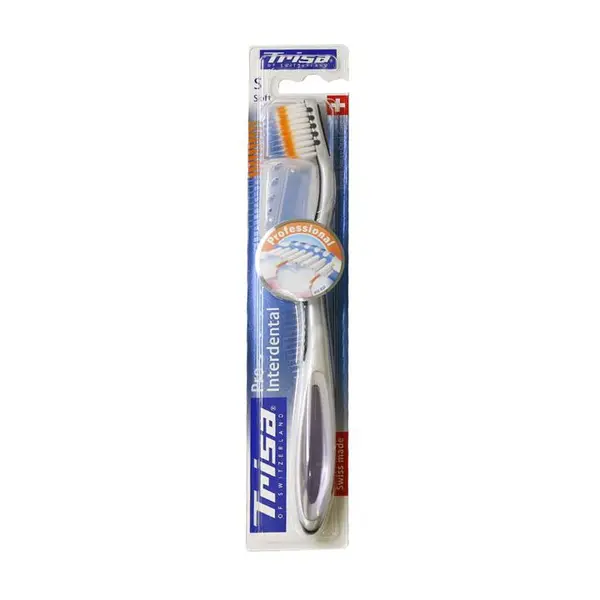 مسواک تریزا مدل Pro Interdental با برس نرم به همراه درپوش (3975)