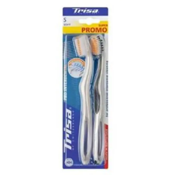 مسواک تریزا مدل Pro Interdental با برس نرم بسته 2 عددی