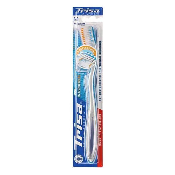 پک دو عددی مسواک تریزا مدل Pro Interdental با برس متوسط