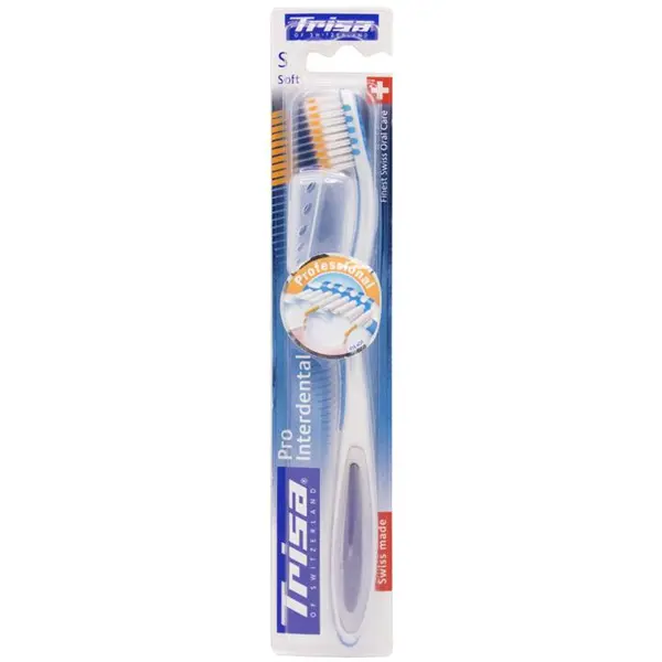 مسواک تریزا مدل Pro Interdental با برس نرم بسته 2 عددی