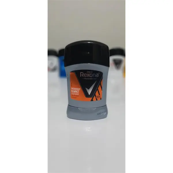 زیربغل رکسونا Rexonaمردانه با ماندگاری 48 ساعته بدون الکل مدل Workout Hi-impact