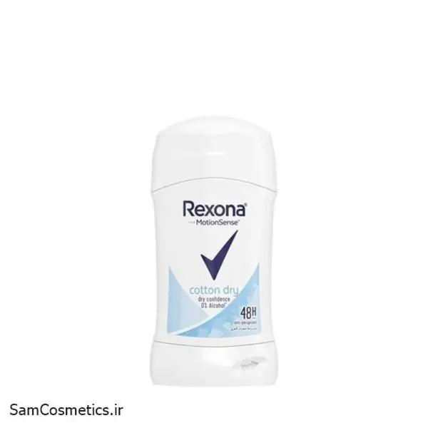 مام زیر بغل صابونی رکسونا | Rexona مدل COTTON DRY حجم 40 میل