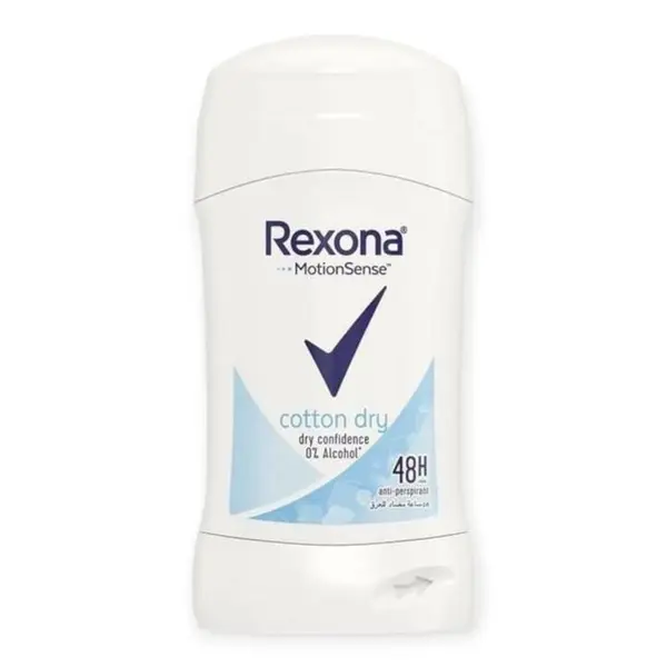 مام زیر بغل صابونی رکسونا | Rexona مدل COTTON DRY حجم 40 میل