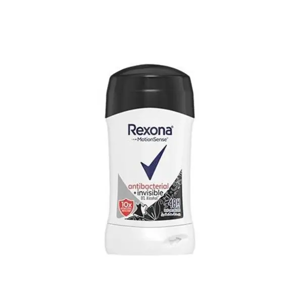 مام استیک ضد تعریق رکسونا مدل آنتی باکتریال اینویزیبل Rexona stick Antibacterial invisible حجم 40 گرم فیلیپین