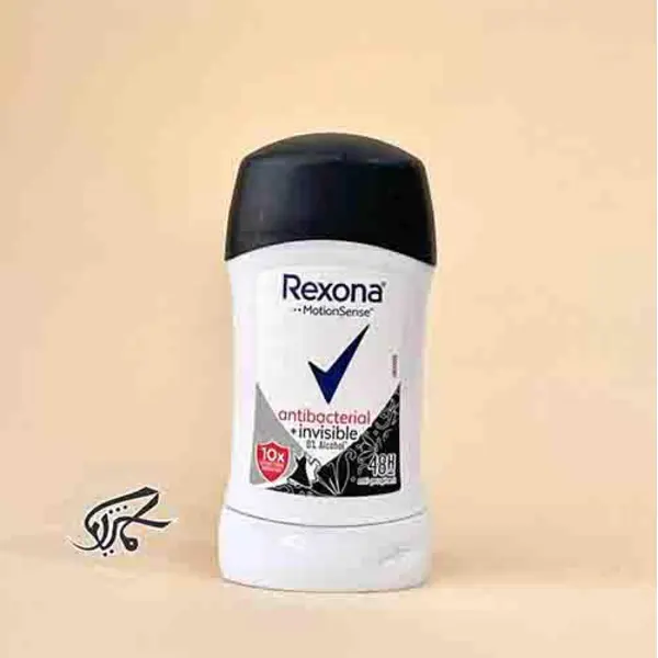 مام استیک ضد تعریق رکسونا مدل آنتی باکتریال اینویزیبل Rexona stick Antibacterial invisible حجم 40 گرم فیلیپین