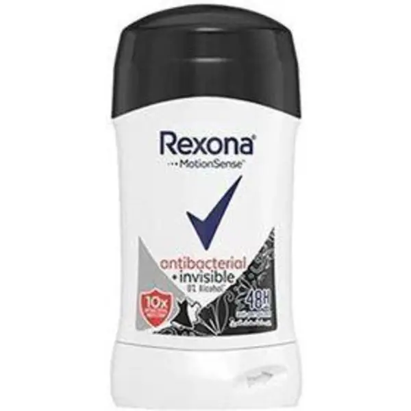 مام استیک ضد تعریق رکسونا مدل آنتی باکتریال اینویزیبل Rexona stick Antibacterial invisible حجم 40 گرم فیلیپین