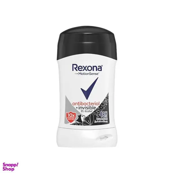 مام استیک ضد تعریق رکسونا مدل آنتی باکتریال اینویزیبل Rexona stick Antibacterial invisible حجم 40 گرم فیلیپین