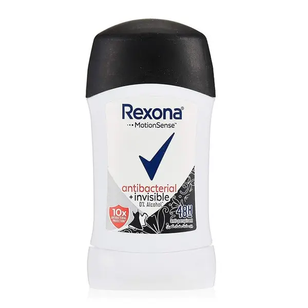 مام استیک ضد تعریق رکسونا مدل آنتی باکتریال اینویزیبل Rexona stick Antibacterial invisible حجم 40 گرم فیلیپین