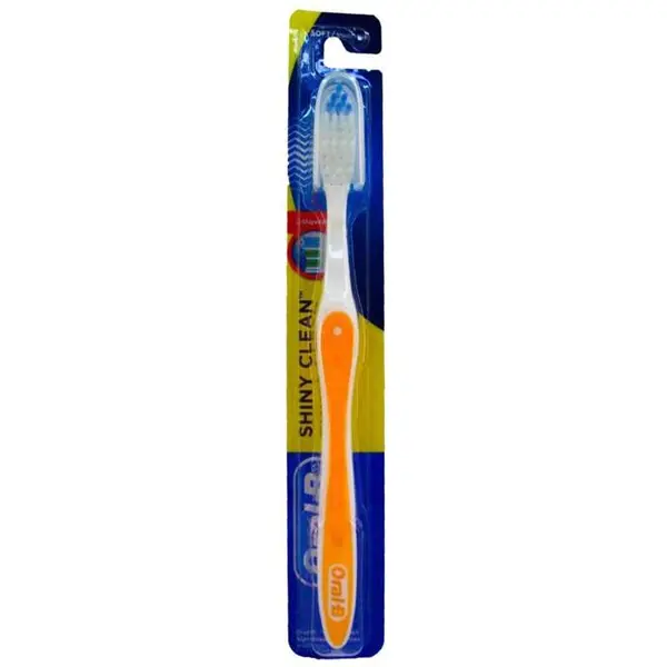 مسواک اورال-بی مدل Shiny Clean با برس متوسط Oral-B Shiny Clean  Medium Toothbrush