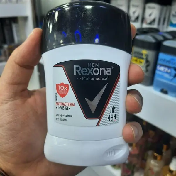 مام استیک ضد تعریق رکسونا مدل آنتی باکتریال اینویزیبل Stick Rexona Antibacterial invisible حجم 40 گرم فیلیپینی