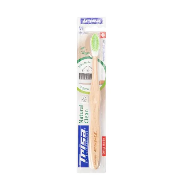 مسواک تریزا مدل Natural Clean نچرال کلین با برس متوسط