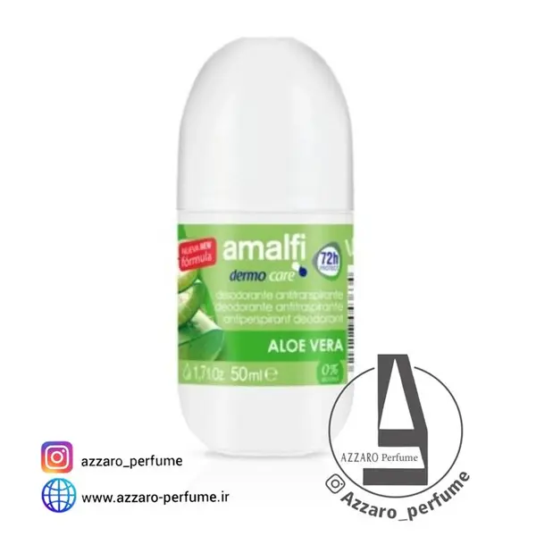 مام رول ضد تعریق آمالفی مدل Aloe Vera حجم ۵۰ میلی لیتر