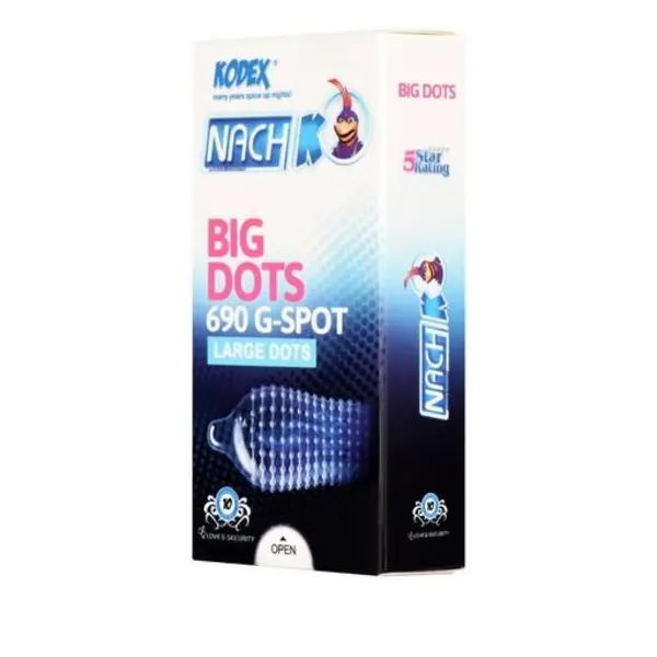 کاندوم ناچ کدکس مدل BIG DOTS بیگ داتس بسته 10 عددی