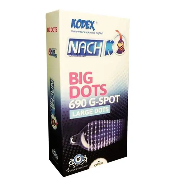 کاندوم ناچ کدکس مدل BIG DOTS بیگ داتس بسته 10 عددی