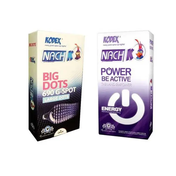 کاندوم ناچ کدکس مدل BIG DOTS بیگ داتس بسته 10 عددی