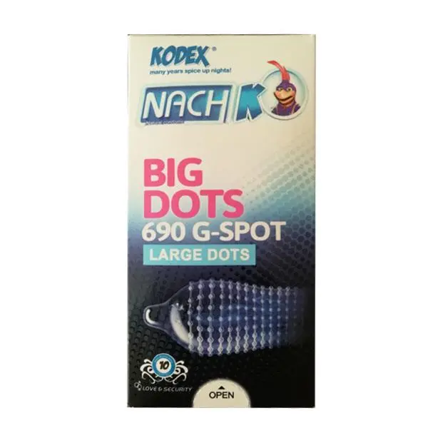 کاندوم ناچ کدکس مدل BIG DOTS بیگ داتس بسته 10 عددی