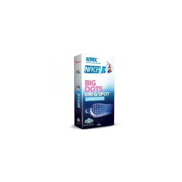کاندوم ناچ کدکس مدل BIG DOTS بیگ داتس بسته 10 عددی