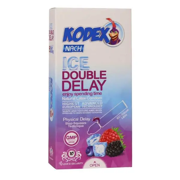 کاندوم تاخیری مدل آیس دابل دیلی10 عدد ناچ کدکس  Nach Kodex