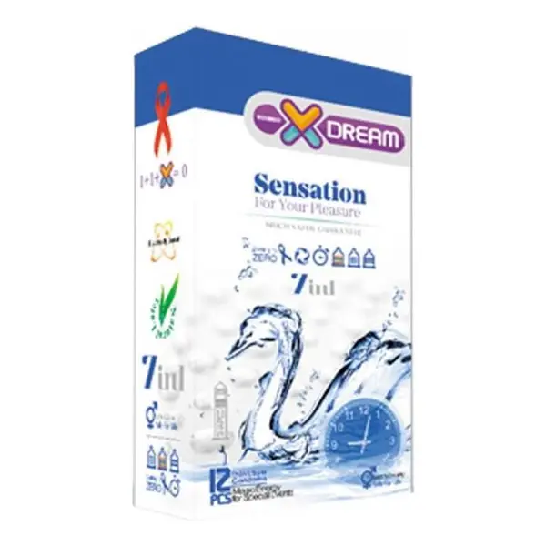 کاندوم ایکس دریم مدل Sensation حساس بسته 12 عددی