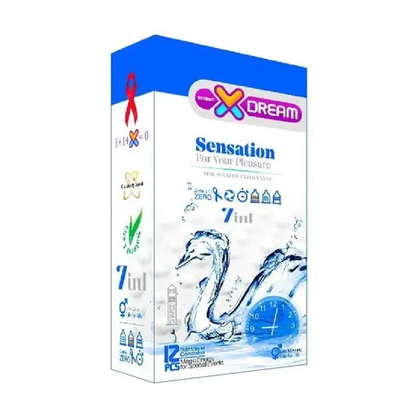 کاندوم ایکس دریم مدل Sensation حساس بسته 12 عددی