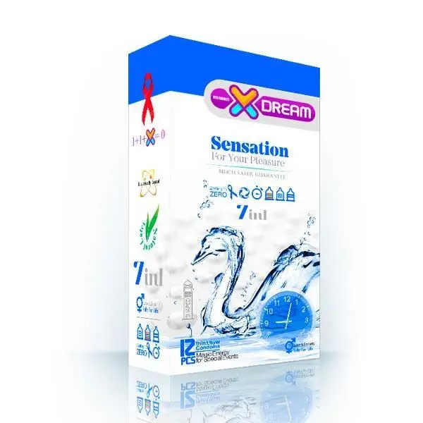 کاندوم ایکس دریم مدل Sensation حساس بسته 12 عددی