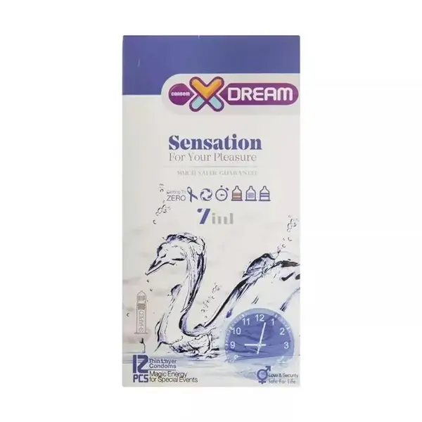 کاندوم ایکس دریم مدل Sensation حساس بسته 12 عددی