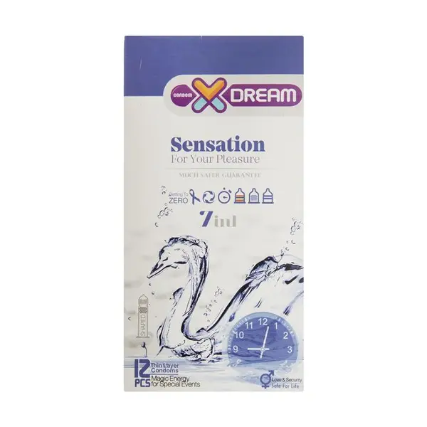 کاندوم ایکس دریم مدل Sensation حساس بسته 12 عددی