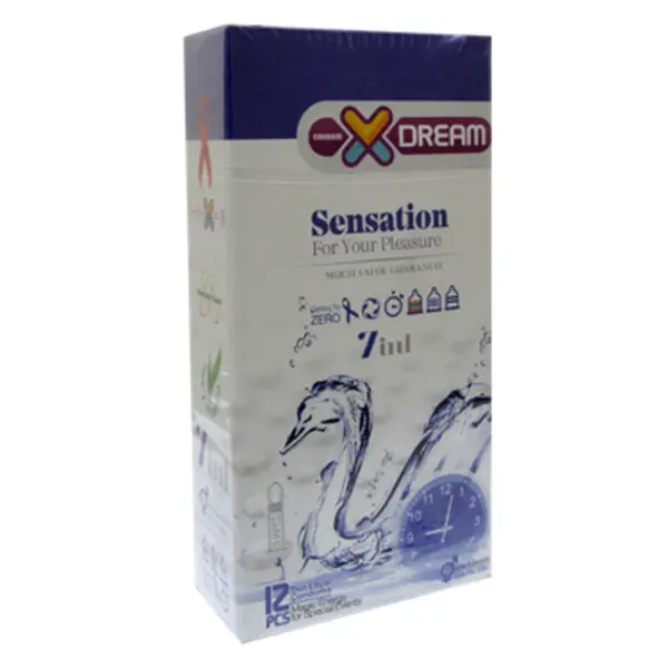 کاندوم ایکس دریم مدل Sensation حساس بسته 12 عددی