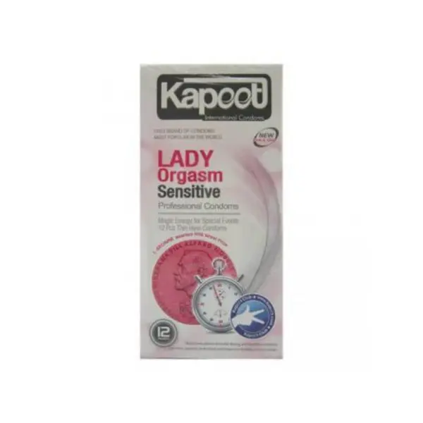 کاندوم تاخیری کاپوت Lady Orgasm لیدی اورگاسم بسته 12 عددی
