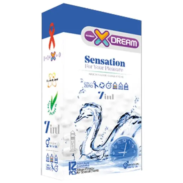 کاندوم ایکس دریم مدل Sensation حساس بسته 12 عددی