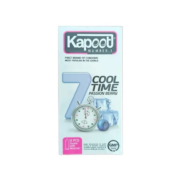 کاندوم کاپوت مدل تمشک بسته 12 عددی - Kapooti  Cool berries