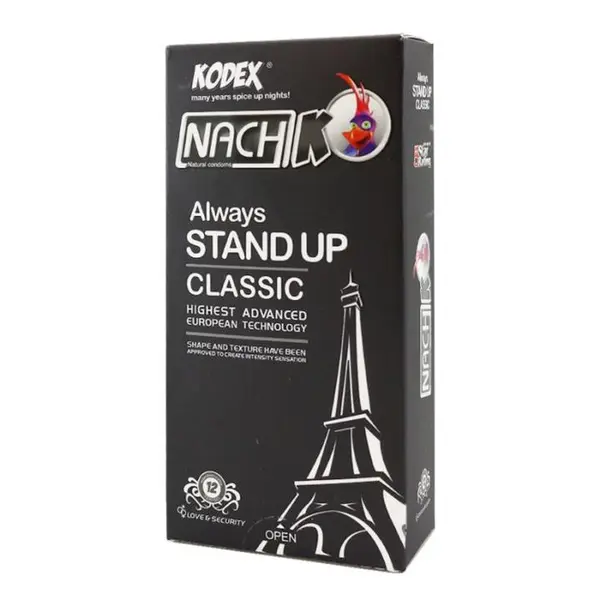 کاندوم کدکس مدل Stand Up Classic استند آپ کلاسیک بسته 12 عددی