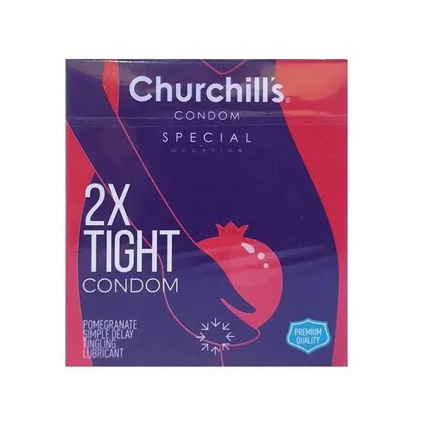 کاندوم چرچیلز مدل 2x Tight بسته 3 عددی