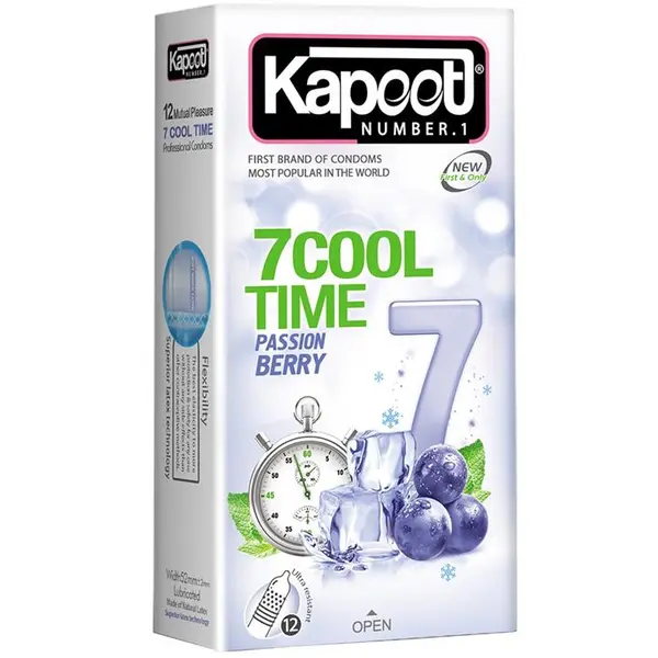 کاندوم کاپوت مدل 7Cool Time  بسته 12 عددی