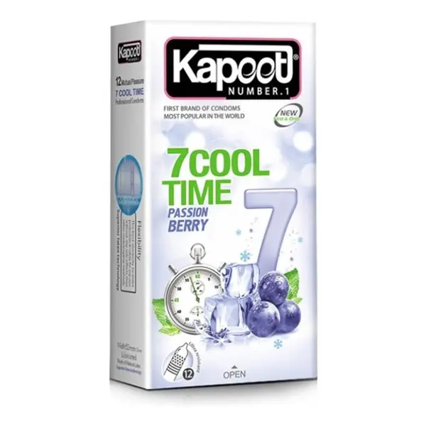 کاندوم کاپوت مدل 7Cool Time  بسته 12 عددی
