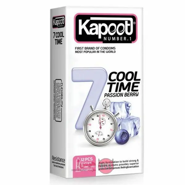 کاندوم کاپوت مدل 7Cool Time  بسته 12 عددی