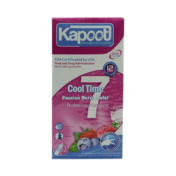 کاندوم کاپوت مدل 7Cool Time  بسته 12 عددی