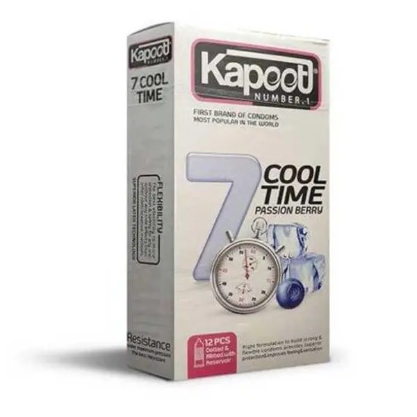 کاندوم کاپوت مدل 7Cool Time  بسته 12 عددی