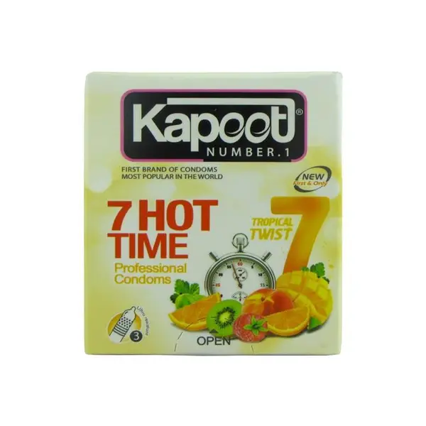 کاندوم کاپوت مدل 7Hot Time بسته 3  عددی