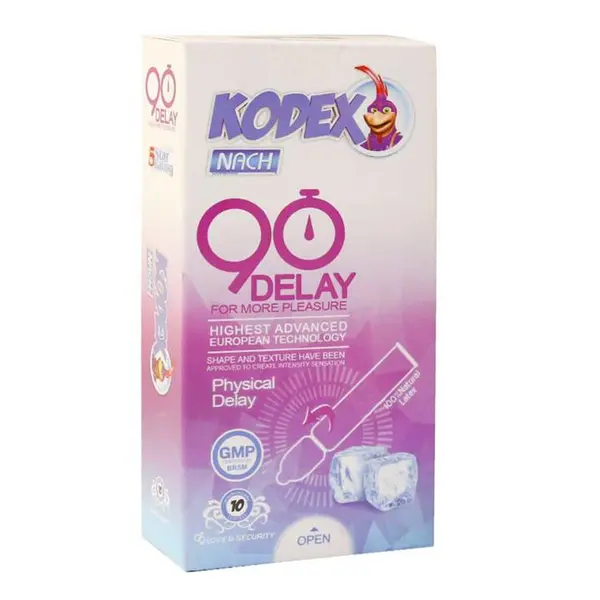 کاندوم ناچ کدکس مدل 90DELAY بسته 10 عددی