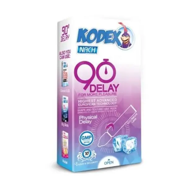 کاندوم ناچ کدکس مدل 90DELAY بسته 10 عددی