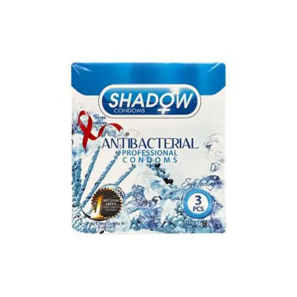 کاندوم شادو مدل Anti Bacterial بسته 3 عددی