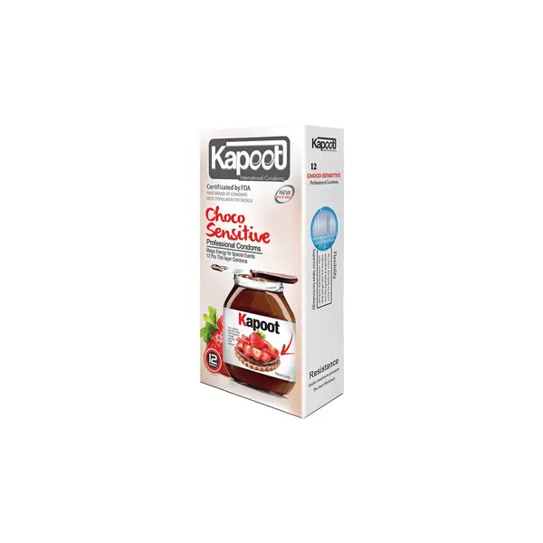 کاندوم تاخیری کاپوت مدل Choco Sensitive بسته 12 عددی